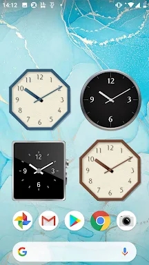 Analog clocks widget – simple screenshots