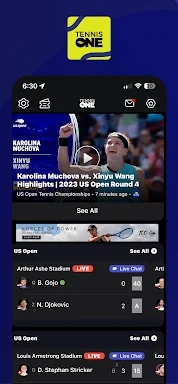 TennisONE - Tennis Live Scores screenshots