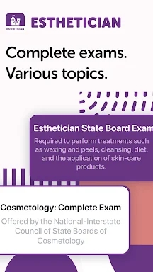 Esthetician Exam screenshots
