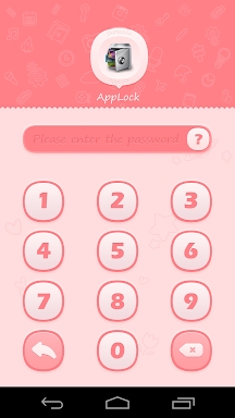 AppLock Theme Pink screenshots