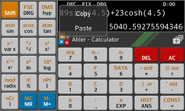 Abler Scientific Calculator screenshots