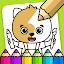 Kids coloring & drawing games icon
