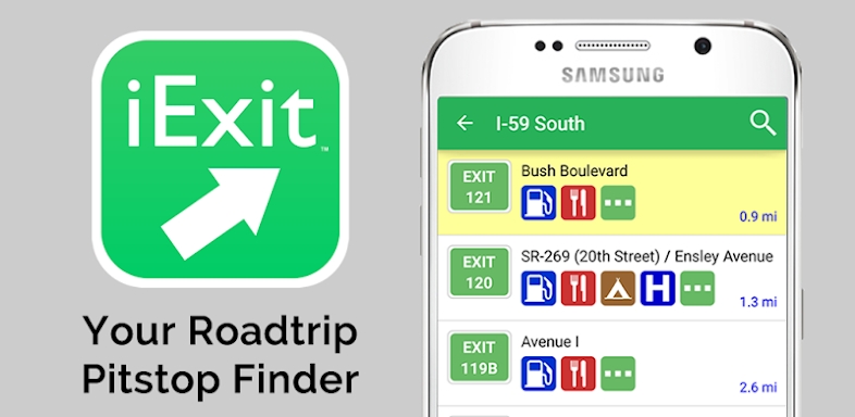 iExit Interstate Exit Guide screenshots