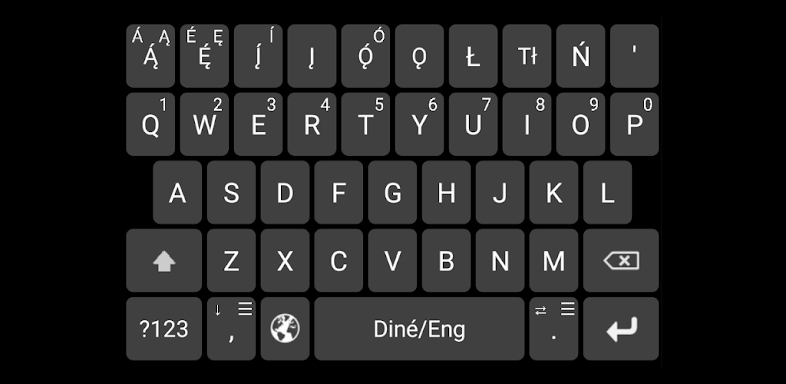 Diné/Eng Keyboard screenshots