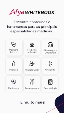 Afya Whitebook: App Medicina screenshots