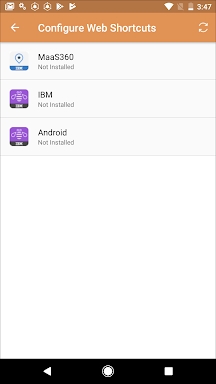 MaaS360 MDM for Android screenshots