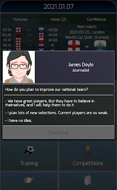 True Football National Manager screenshots