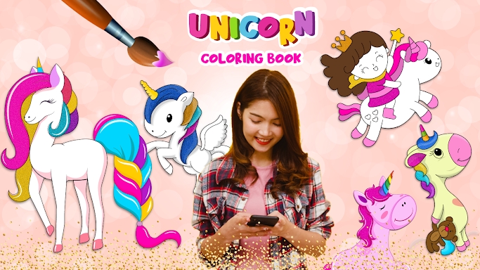 Unicorn Coloring Girl Games screenshots