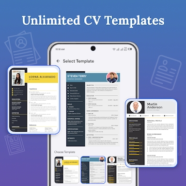 Resume Builder: CV maker PDF screenshots
