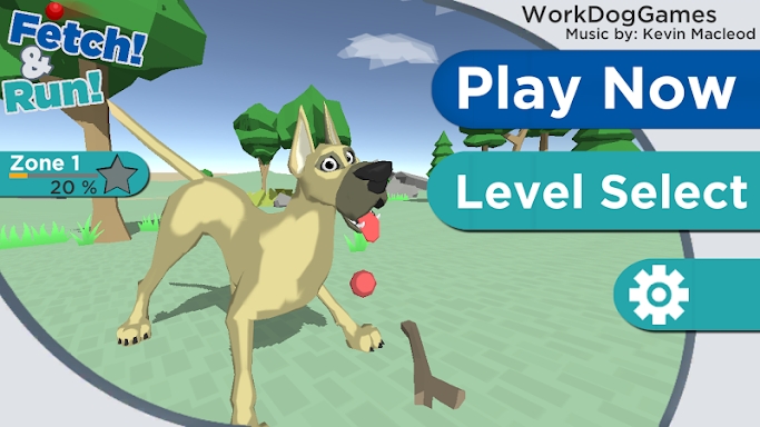 Dog 3D Fetch and Run screenshots