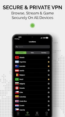 IPVanish: VPN Location Changer screenshots