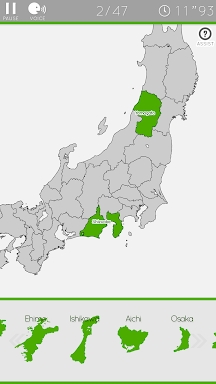 E. Learning Japan Map Puzzle screenshots