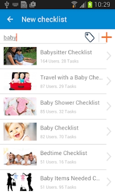 Checklist screenshots