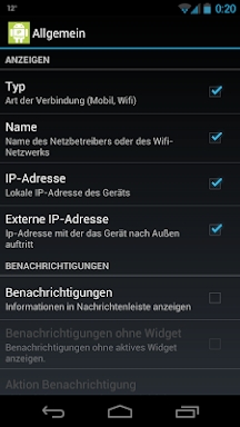 IP Widget screenshots