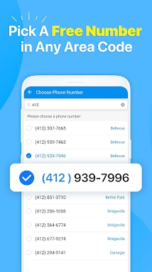 2nd Phone Number: Text & Call screenshots