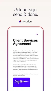 Docusign - Upload & Sign Docs screenshots