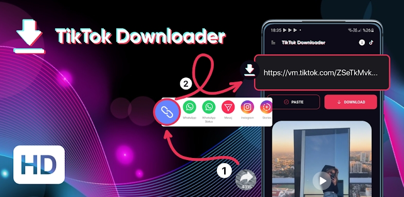Downloader for TikTok Video screenshots