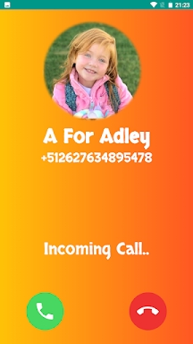 Incoming Call From A For Adley screenshots