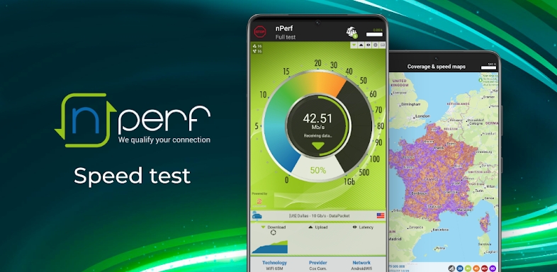 Speed test 4G 5G WiFi & maps screenshots