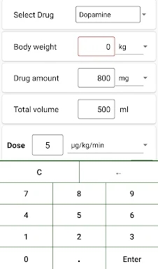 Super Infusion Calculator screenshots