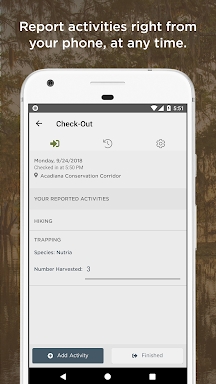 LDWF Check In/Check Out screenshots