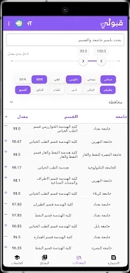 قبولي -  جامعات العراق screenshots