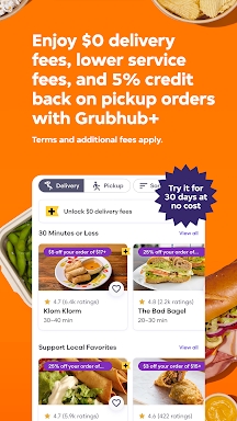 Seamless: Local Food Delivery screenshots