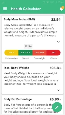 Health & Fitness Tracker screenshots