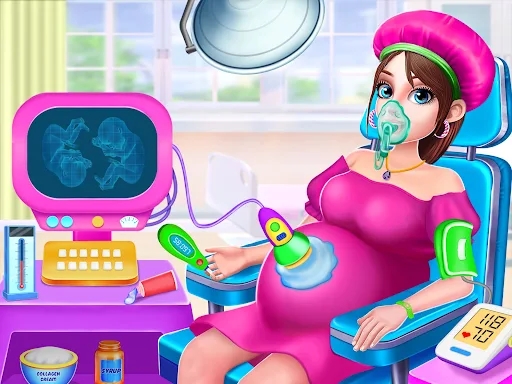 Pregnant Mom & Twin Baby Game screenshots