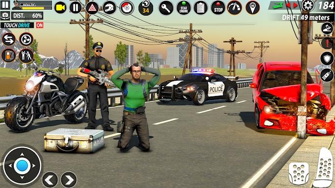 Police Moto Bike Chase Crime screenshots