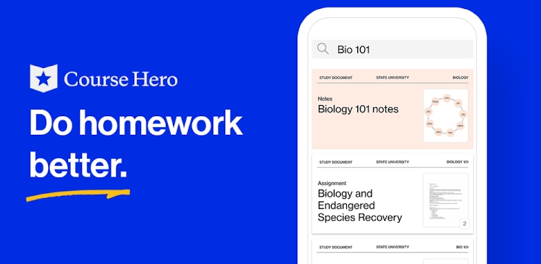 Course Hero: AI Homework Help screenshots
