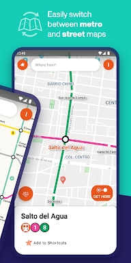Mexico City Metro Map & Route screenshots