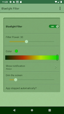 EyeCareL: Blue light filter screenshots