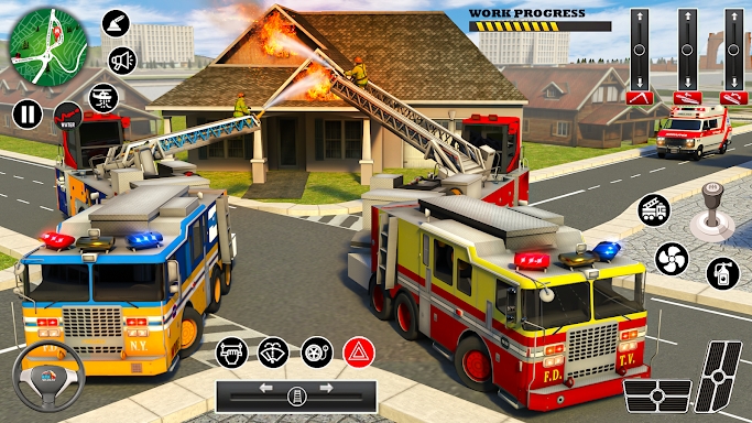 Firefighter FireTruck Games screenshots