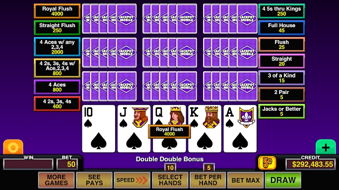 Video Poker Multi Pro Casino screenshots