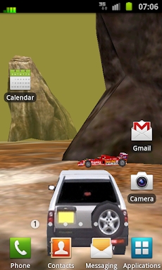 3D Car Racing Rocky Landscape screenshots