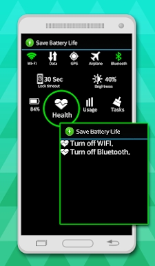 save battery life screenshots