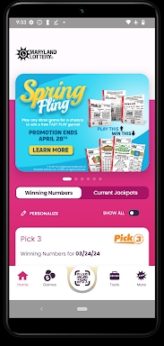 Maryland Lottery Official App screenshots