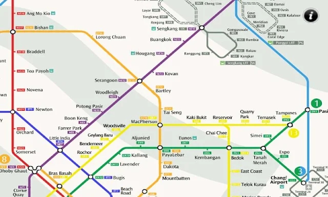 Singapore MRT Route screenshots