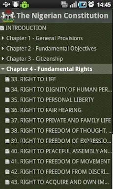 Nigerian Constitution screenshots