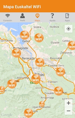 Euskaltel WiFi screenshots