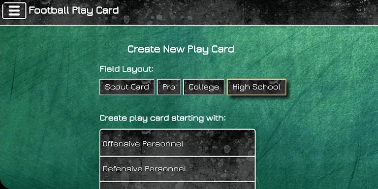 Football Play Card screenshots