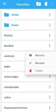 VOX Spanish Language Thesaurus screenshots