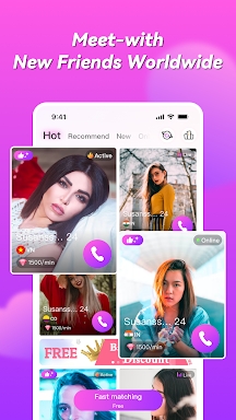Honeycam Pro-Live Video Chat screenshots