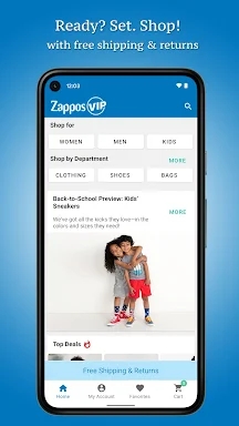 Zappos screenshots