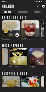 Mixological - Cocktail book screenshots