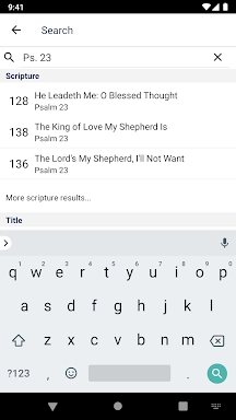 The United Methodist Hymnal screenshots