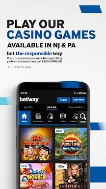 Betway NJ: Sportsbook & Casino screenshots