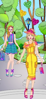 College Girl Coloring Dress Up screenshots