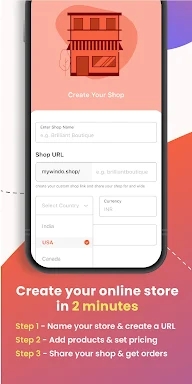 windo - create ecommerce store screenshots